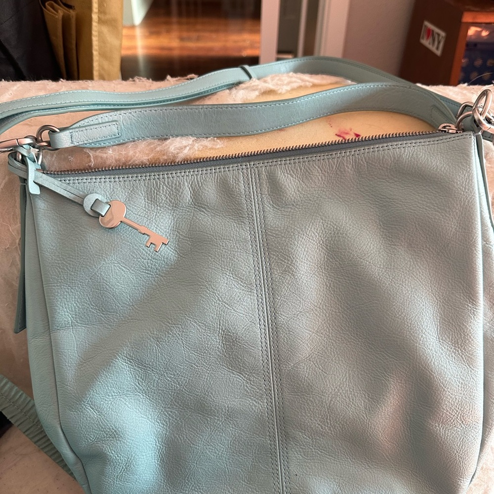Fossil Skylar handbag in light blue